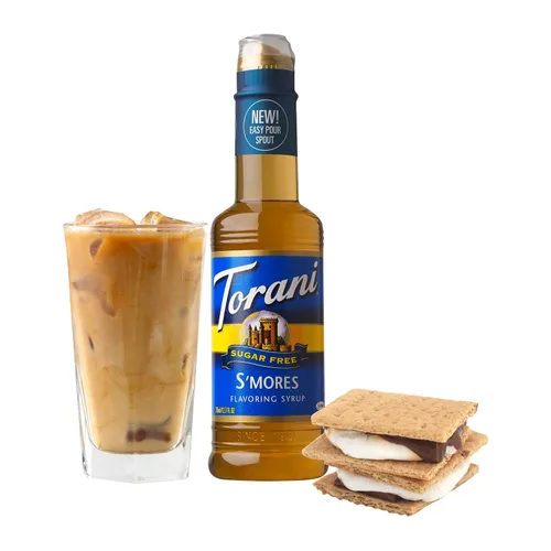 Vista 3 de Jarabe Torani sin azúcar, sabor S'mores, 12.7 oz. (paquete de 4 unidades)