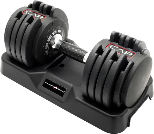 Vista 18 de CAP ADJUSTABELL - Juego de mancuernas ajustables de selección rápida de primera calidad para entrenamiento de fuerza, individuales y pares, 12.5