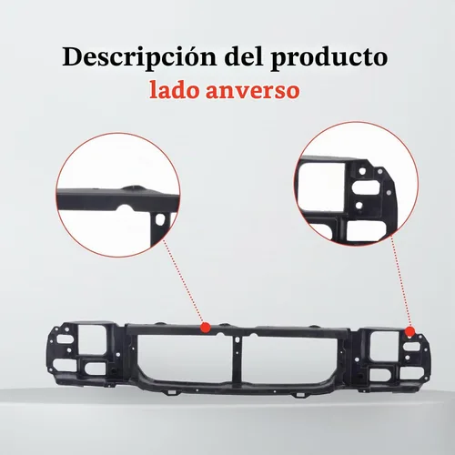 Vista 3 de Partes de repuesto para panel frontal de cabecera, rejilla de apertura, panel de nariz, panel de montaje de faros delanteros compatible