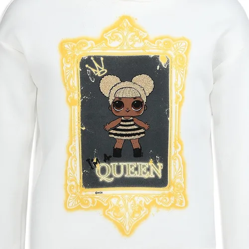 Vista 4 de L.O.L. Surprise! Bee Girls 2 Piece Hoodie and Pant Set for Big Kids WhiteGrey