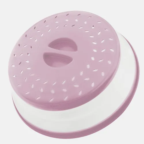 Vista 8 de Cubierta plegable para salpicaduras de microondas de 10.5 pulgadas, apta para lavavajillas, cubierta de placa de microondas con ventilación de azul
