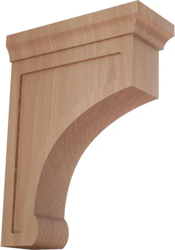 Vista 14 de Ekena Millwork Gomez - Soporte de madera, BKTW02X04X06GORW Madera de caucho.