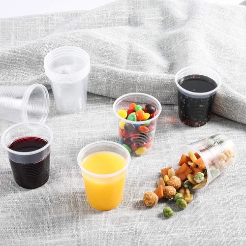 Vista 3 de Paquete de 300 vasos de plástico transparente de 3 onzas, vasos desechables para enjuague bucal para baño, pequeños vasos de plástico para expreso