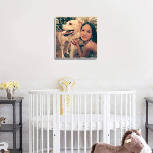 Vista 3 de Pintura de diamante personalizada con sus fotos, cuadrada, kits de pintura de diamante personalizados para adultos, con su propia imagen