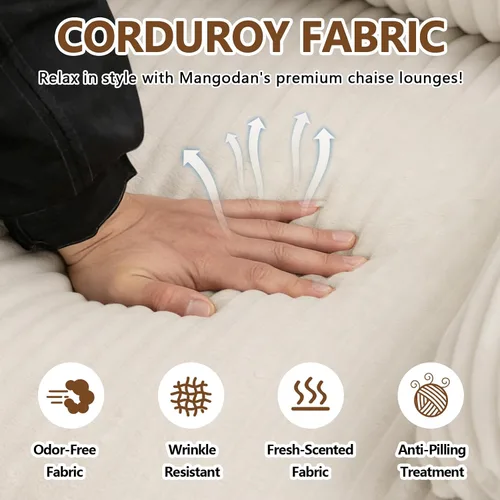 Vista 6 de Mecedora para cuarto de bebé, reclinable manual giratorio Pana beige