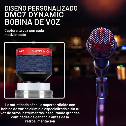 Vista 6 de SE ELECTRONICS V7 MC1 - Cápsula de micrófono inalámbrico, compatible con transmisores inalámbricos Shure, micrófono dinámico profesional para canto