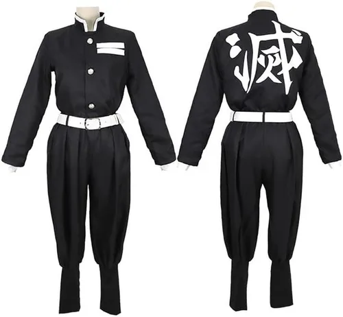Vista 5 de Nezuko Tanjiro Cosplay Costume for Kids Tomioka Halloween Uniform Outfit for Boys And Girls Teenager