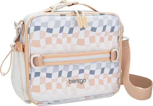 Vista 33 de Bentgo Bolsa de almuerzo con estampado para niños, doble aislamiento, reutilizable, para niños de más de 3 años, correa ajustable; sostiene