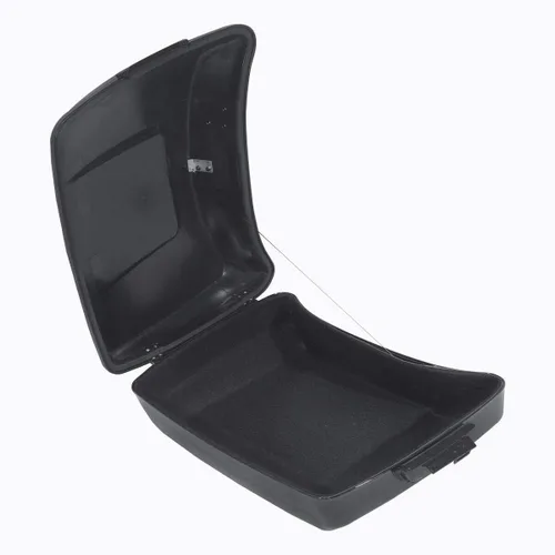 Vista 4 de TCT-MOTORPARTS Soporte Completo Negro de Maletero de Equipaje Cortado para Tour y Respaldo de Montaje Compatible con Harley Road Glide Street Glide