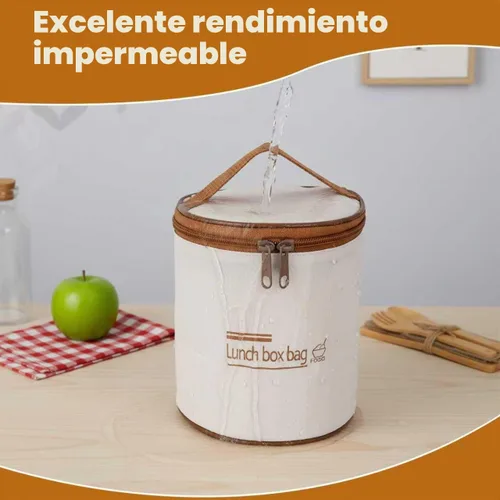 Vista 7 de Bolsa de almuerzo - Compatible con termo para comida caliente. Compatible con termo moderno y simple. Compatible con tarro de comida hydrapeak.