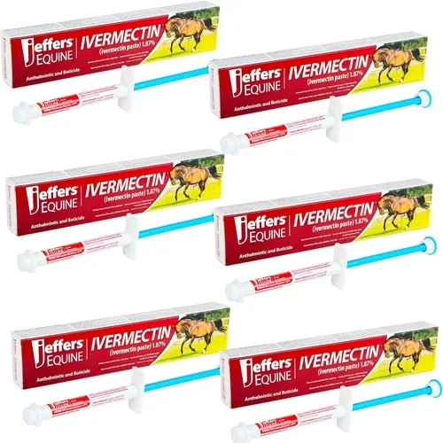 Vista 10 de Jeffers Desparasitante de gel de ivermectina 1.87% para caballos Sabor a