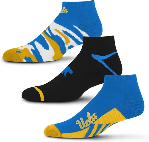 Vista 18 de For Bare Feet Paquete de 3 calcetines tobilleros unisex para adultos de la NCAA Camo Boom