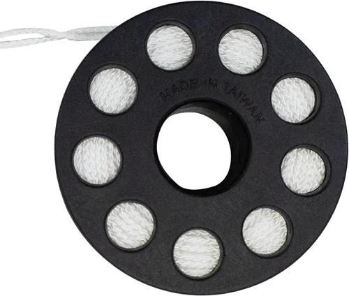 Vista 8 de Scuba Choice Buceo Compact Bobina de dedo, 100 ', línea blanca