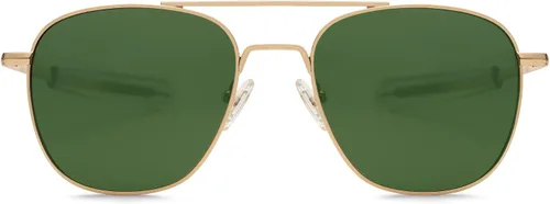 Vista 2 de SOJOS Gafas de sol de aviador polarizadas pequeñas para hombres y mujeres, clásico doble puente cuadrado, aviadores SJ1179