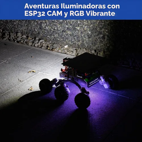 Vista 8 de Kit de rover de Marte SunFounder GalaxyRVR, kit de auto robot con video inteligente compatible con Arduino Uno R3 con ESP32 CAM para imágenes FPV