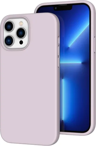 Vista 127 de Funda de silicona líquida compatible con iPhone 12 Pro Max 6.7 pulgadas, funda de gel de protección completa con forro de microfibra, funda