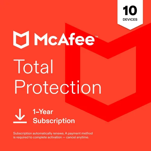 Vista 14 de McAfee Total Protection 2026 Antivirus Software for 1 Device Auto-Renews