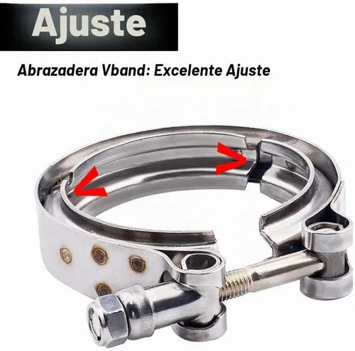 Vista 3 de SPELAB 3.0 "V-Band Cast Turbo Codo Downpipe Adaptador 304 Acero Inoxidable para T3 T4 Brida Turbocharge (2)