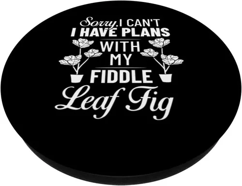 Vista 2 de Fiddle Leaf Fig Ficus Lyrata Care Tree Plant Soil Indoor PopSockets Swappable PopGrip