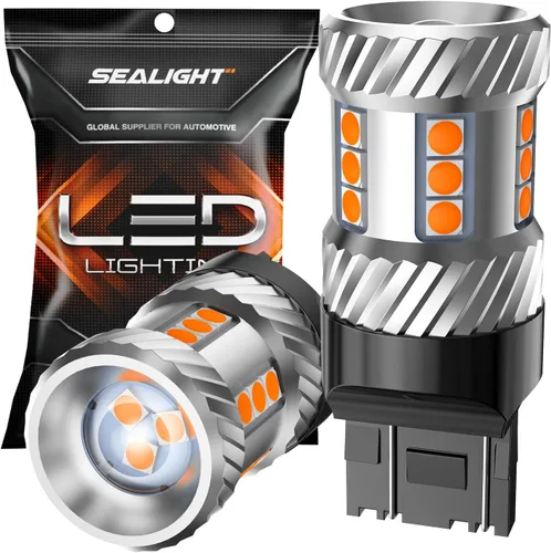 Vista 10 de SEALIGHT Bombilla LED 7440 7443, 6000K blanco brillante 3000LM para 7441 992 T20 W21W 7444 bombillas LED de repuesto para luces de marcha atrás