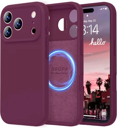 Vista 297 de LOVE 3000 Diseñada para Funda iPhone Air, Silicona Premium [Compatible con Magsafe][Forro de Microfibra Suave Anti-Rayones] Funda Protectora