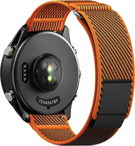 Vista 8 de ANCOOL Correa de nylon para reloj Compatible con Garmin Vivoactive 5/6/3/Forerunner 245/165/55, Correa de reloj de liberación rápida de 20mm