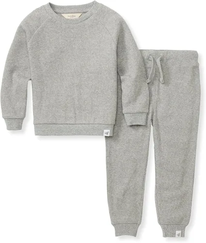 Vista 23 de Burt's Bees Baby Boys Organic Cotton Sweatshirt & Jogger Set, Outfit Bundle Fútbol de lavado ácido