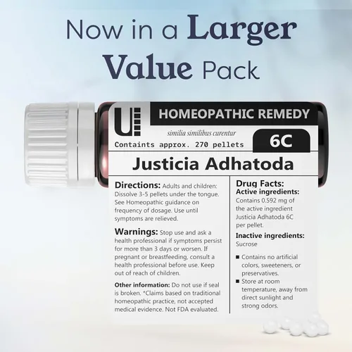 Vista 6 de Justicia Adhatoda 6C Remedio homeopático, Urenus