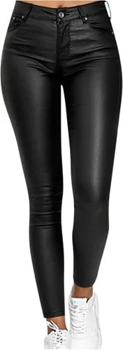 Vista 3 de Pantalones de entrenamiento para mujer leggings de fitness cintura alta pantalones ajustados con botones sólidos pantalones de yoga para hombre sexy