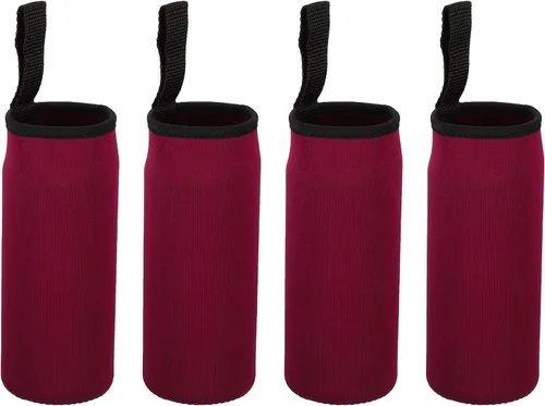 Vista 14 de PATIKIL Fundas para botellas de agua, bolsa de transporte con aislamiento de neopreno con correa para el dedo