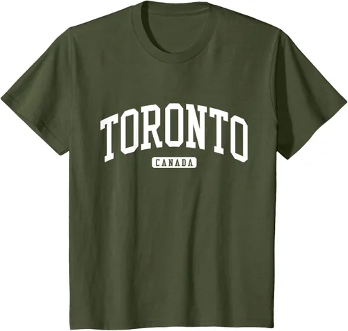 Vista 10 de Camiseta estilo universitario de Toronto Canada, Negro