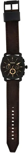 Vista 8 de Fossil Reloj cronógrafo Machine de cuarzo de acero inoxidable para hombre Negro marrón