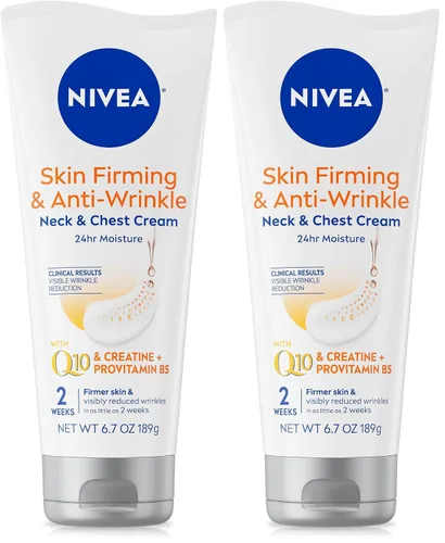 Vista 10 de NIVEA Crema reafirmante y antiarrugas para el cuello y el pecho con coenzima Q10, creatina y provitamina B5, crema reafirmante para la piel que