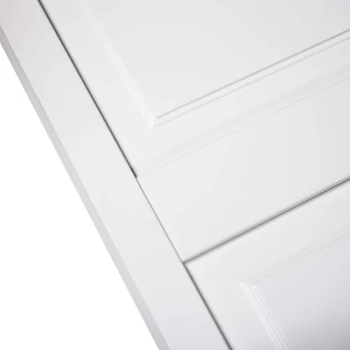Vista 7 de Puerta de armario Kimberly Bay, plegable en dos, con 6 paneles, estilo y calidad, color blanco