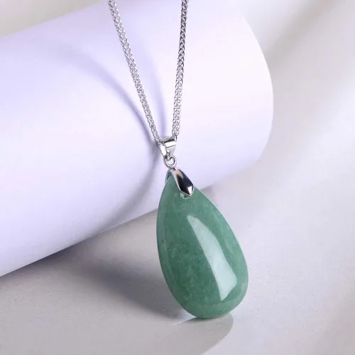 Vista 3 de iSTONE - Collar de plata de ley 925 con dije de lapislázuli para mujer, piedra preciosa natal con cadena de plata de 18 pulgadas