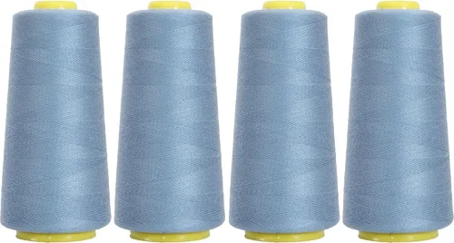 Vista 109 de Threadart Hilo Serger - Costura Poliéster - 2750 Yard Cono 40/2 - Aguamarina Polyester serger thread for overlock sewing, seams and garment