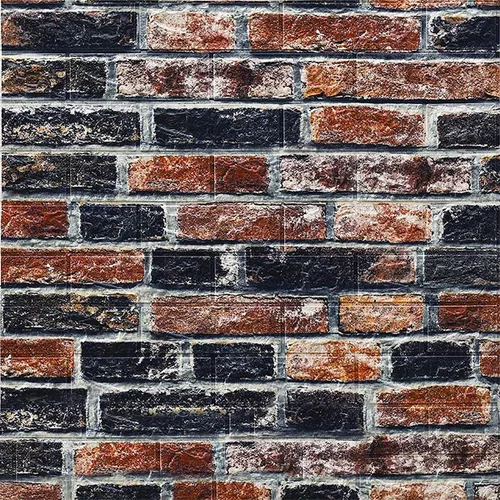 Vista 5 de Paneles de pared de espuma autoadhesivos 3D, 10 azulejos que cubren 57 pies cuadrados, papel tapiz de piedra para despegar y pegar para sala