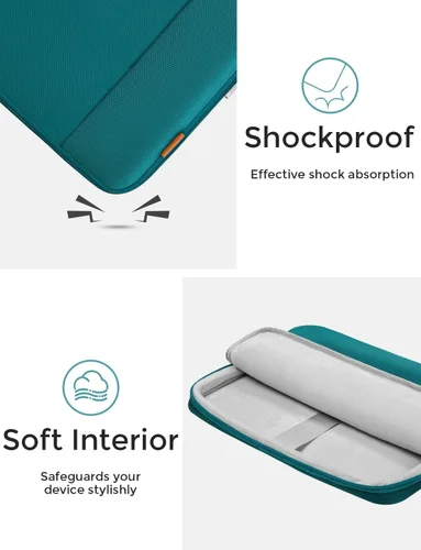 Vista 7 de DOMISO Funda protectora para laptop de 13 pulgadas, resistente al agua, a prueba de golpes, para MacBook Air 13, M4, M3, M2, MacBook Pro M2, M1