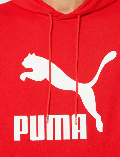 Vista 3 de PUMA Sudadera clásica con capucha para hombre, Blanco