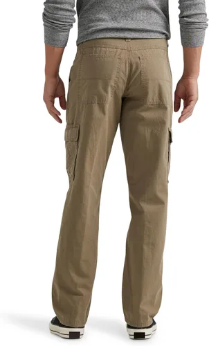 Vista 2 de Wrangler Authentics - Pantalón cargo de pierna recta y ajuste holgado para hombre