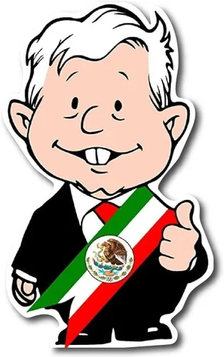 Vista 8 de Amlo Lopez Obrador Amlito Presidente - Calcomanía de corte de precisión, paquete de 2, varios tamaños (4.5 x 2.75)