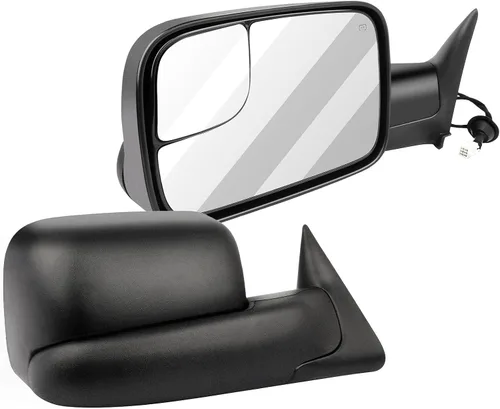 Vista 25 de Espejos de remolque para 1994-1997 para Dodge para Ram 1500 para Ram 2500 para Ram 3500 Modelos, espejos de remolque con espejos laterales