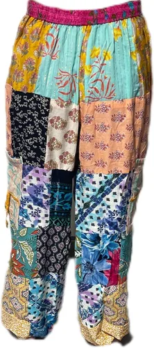 Vista 3 de Unisex Hecho A Mano Boho Hippie Aladdin Alibaba Harem Yoga Pantalones Multicolor Talla única, Multi