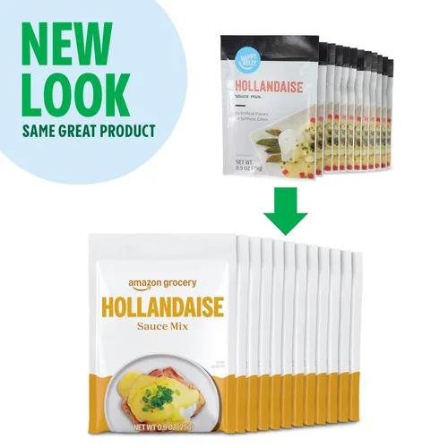 Vista 4 de Marca Amazon - Mezcla de salsa holandesa Happy Belly de 0.9 onzas (paquete de 12)