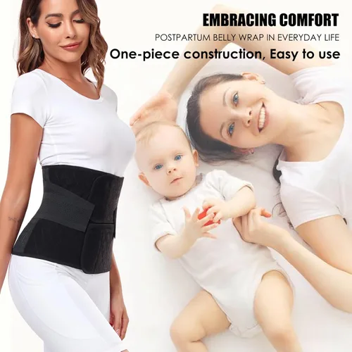 Vista 5 de MAMODY Banda posparto para el vientre, faja abdominal posparto, faja abdominal poscirugía, cinturón de apoyo para recuperación después