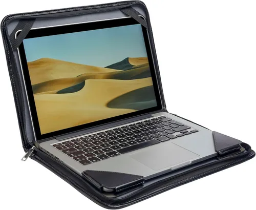 Vista 3 de Maletín de cuero negro para portátil compatible con Lenovo Ducati 5 Limited Edition 14?