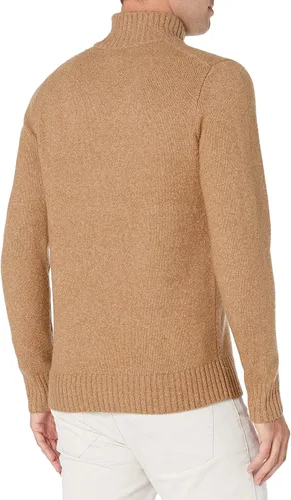 Vista 3 de Tienda Essentials Suéter de cuello alto suave al tacto para hombre