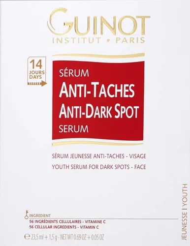Vista 2 de Guinot Suero antimanchas oscuras + vitamina C, 0.8 onzas líquidas