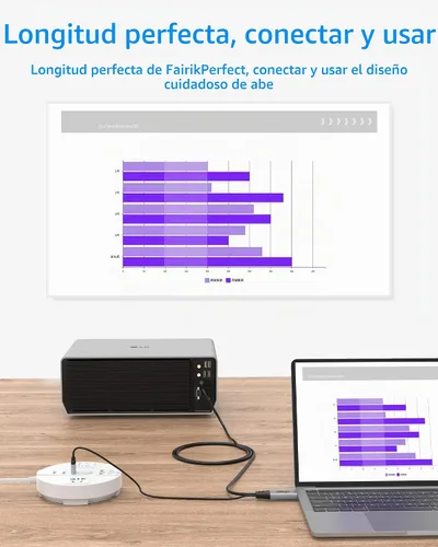 Vista 6 de Cable HDMI a USB C 4K60Hz, HDMI 2.0 a UsbC Adaptador de cable de grafeno suave de 6.6 pies, conecta HDMI portátil, PC, Xbox, Dock de cubierta