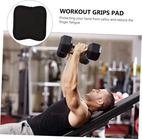 Vista 7 de BESPORTBLE 2 pares de almohadillas de mano para hombre, almohadilla de agarre de mano desnuda, accesorios de gimnasio para hombre, guantes de mano